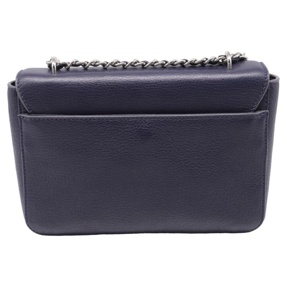 Tory Burch Mercer Shoulder Bag in Navy Blue Leather - Picture 4 of 12
